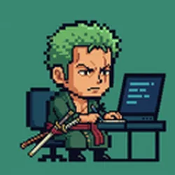 Zoro Logo - Symbolizing strength and mastery built through disciplined study and consistent hard work.